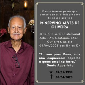 nota de falecimento minervino alves de oliveira