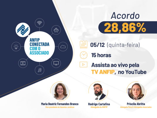 anfip nacional live apresenta atualizacoes do processo dos 2886